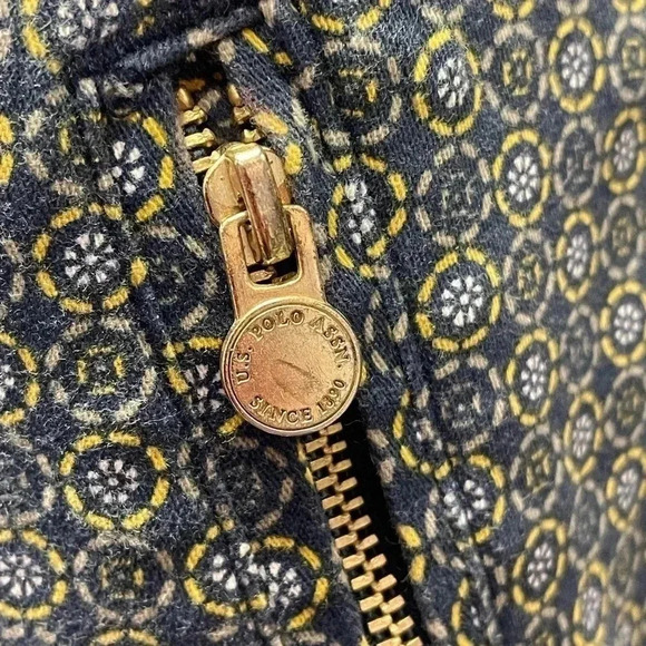 U.S. Polo Assn Printed Stretch Straight Leg Pants Size 8 - Picture 7 of 10